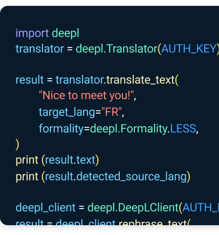 DeepL API 集成开发流程示意